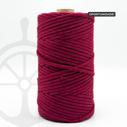 Fio Entrançado Algodão Bordeaux - 3mm