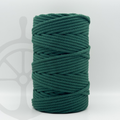Fio Tricotado com Alma 100% Algodão Verde Floresta - 5mm [OPORTUNIDADE]