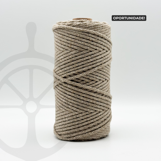 Corda Entrançada 100% Linho - 5mm