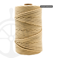 Cordón Trenzado Algodón Arena - 4mm [OPORTUNIDAD]