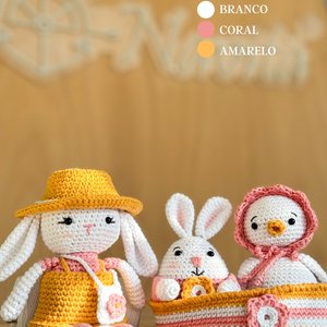 Kit Amigurumi Jardim de Primavera - (Iniciante ao Avançado)