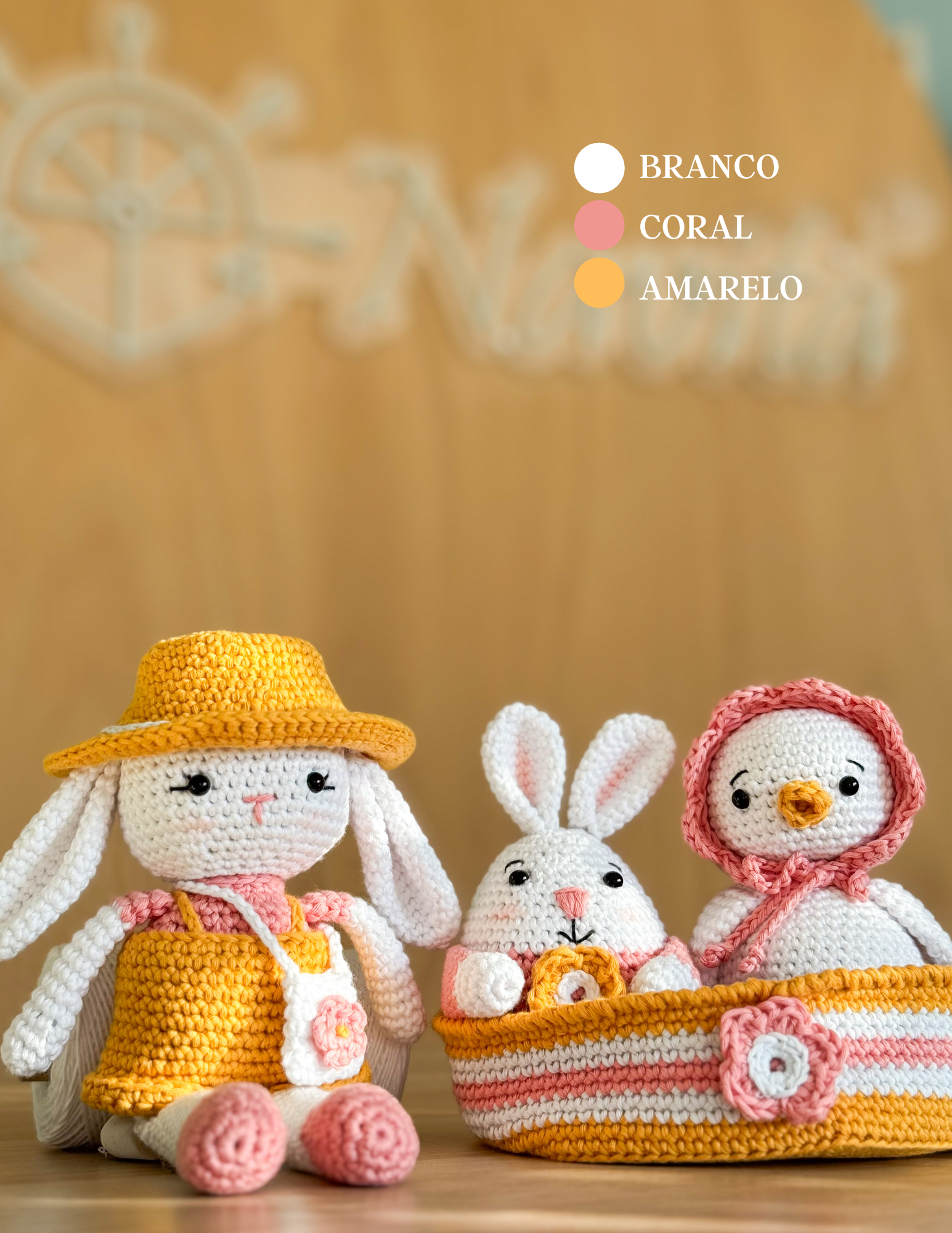 Kit Amigurumi Jardim de Primavera - (Iniciante ao Avançado)
