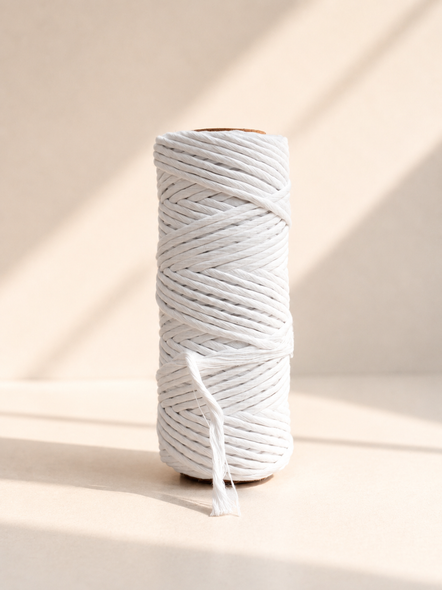 White Cotton Wick - 5mm