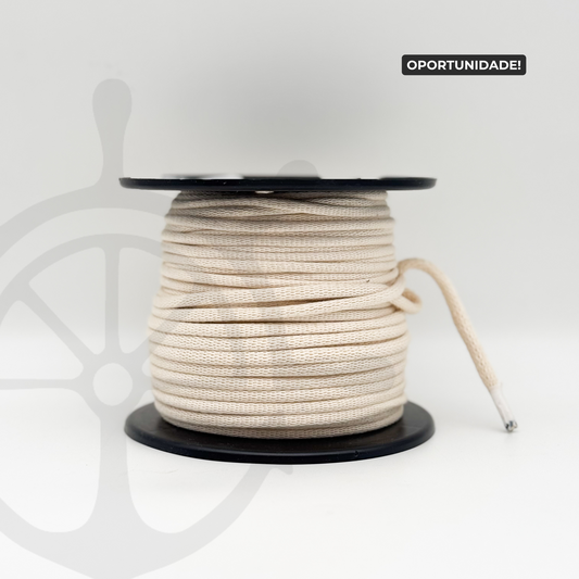 Fio Tricotado 100% Algodão Natural - 6mm