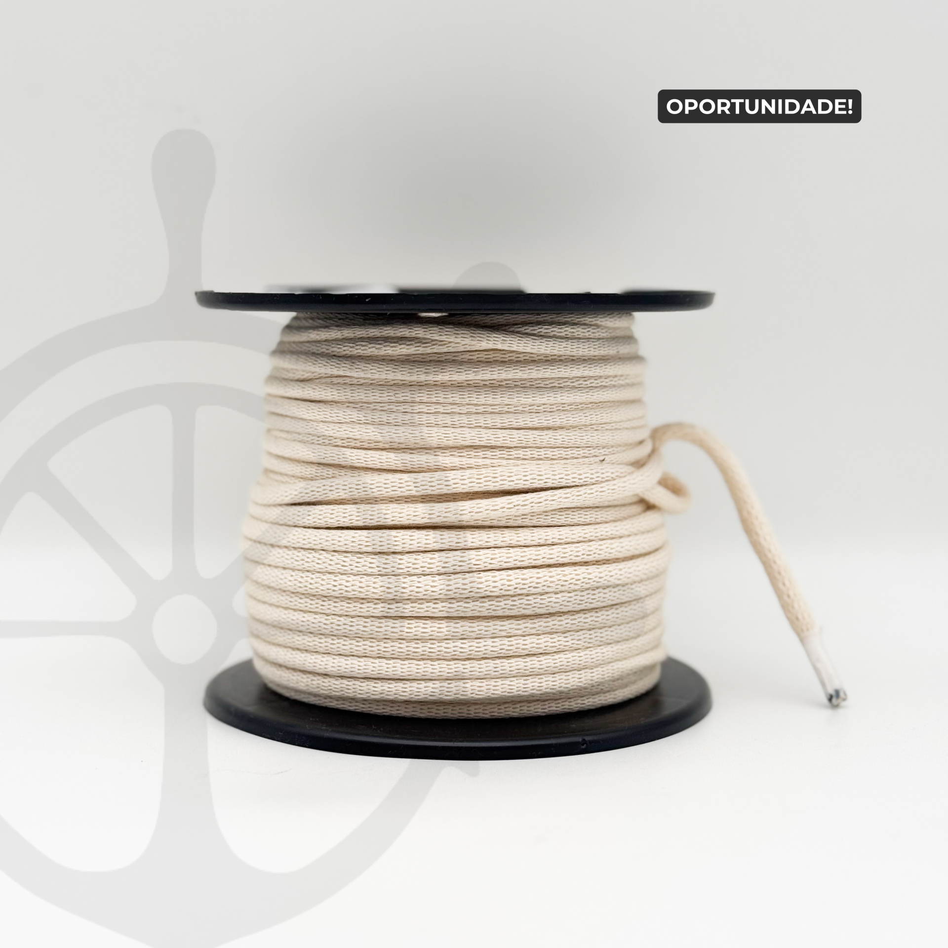 Fio Tricotado 100% Algodão Natural - 6mm [OPORTUNIDADE]