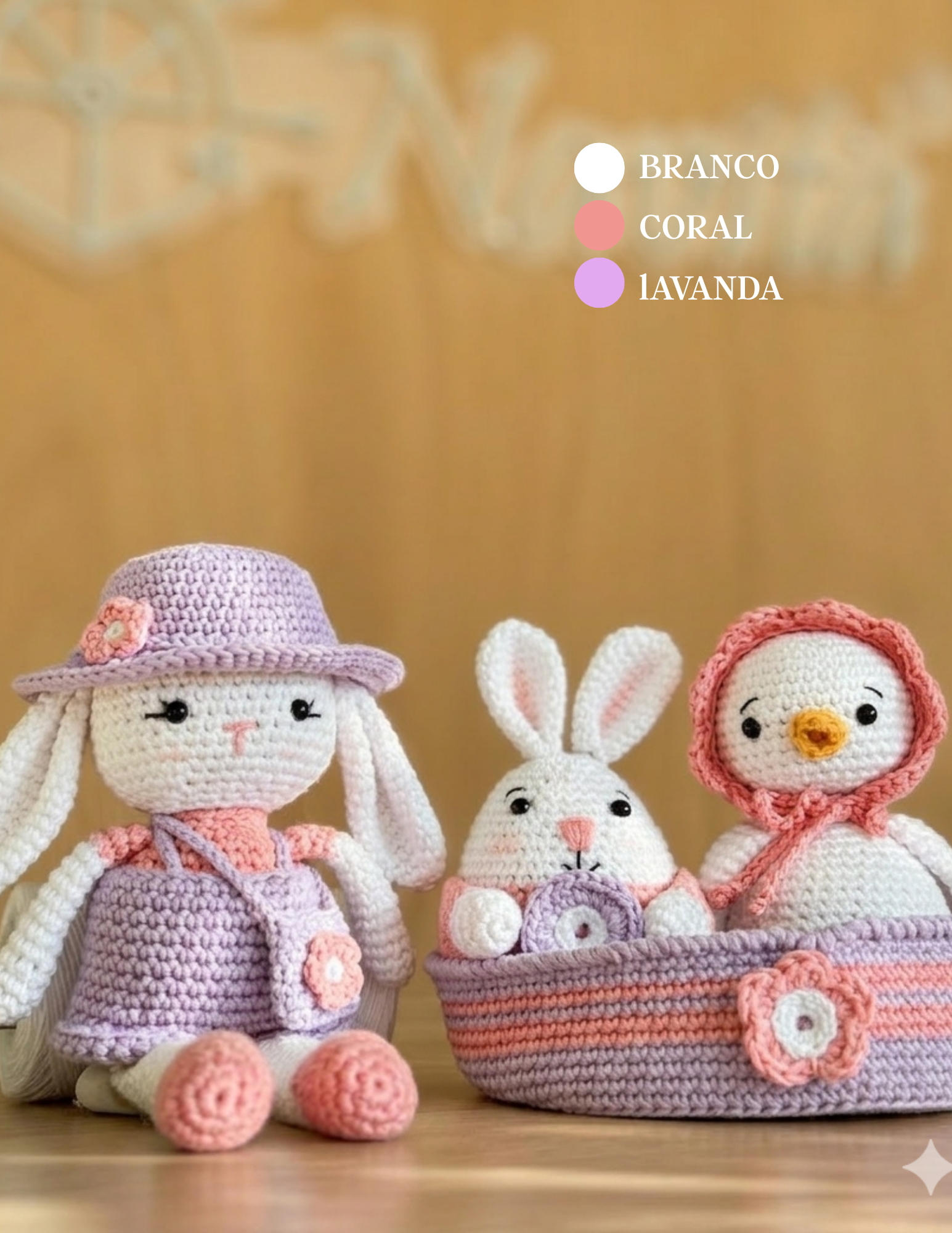 Kit Amigurumi Jardim de Primavera - (Iniciante ao Avançado)