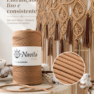 Fio Entrançado Algodão 4mm