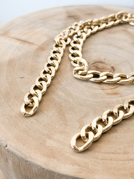 Alça Metálica Dourada 1mt