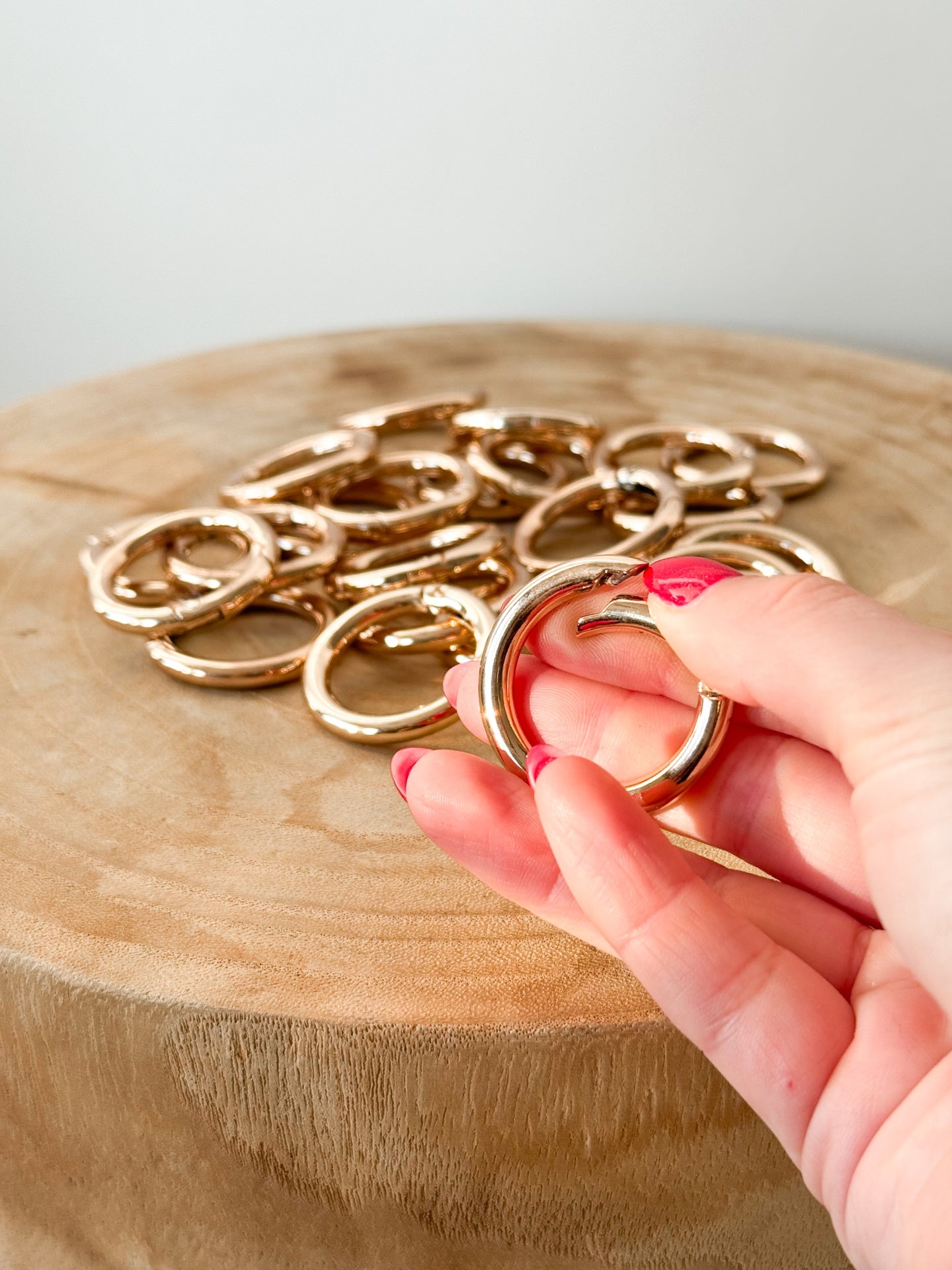 Gold Metal Hoops 3cm