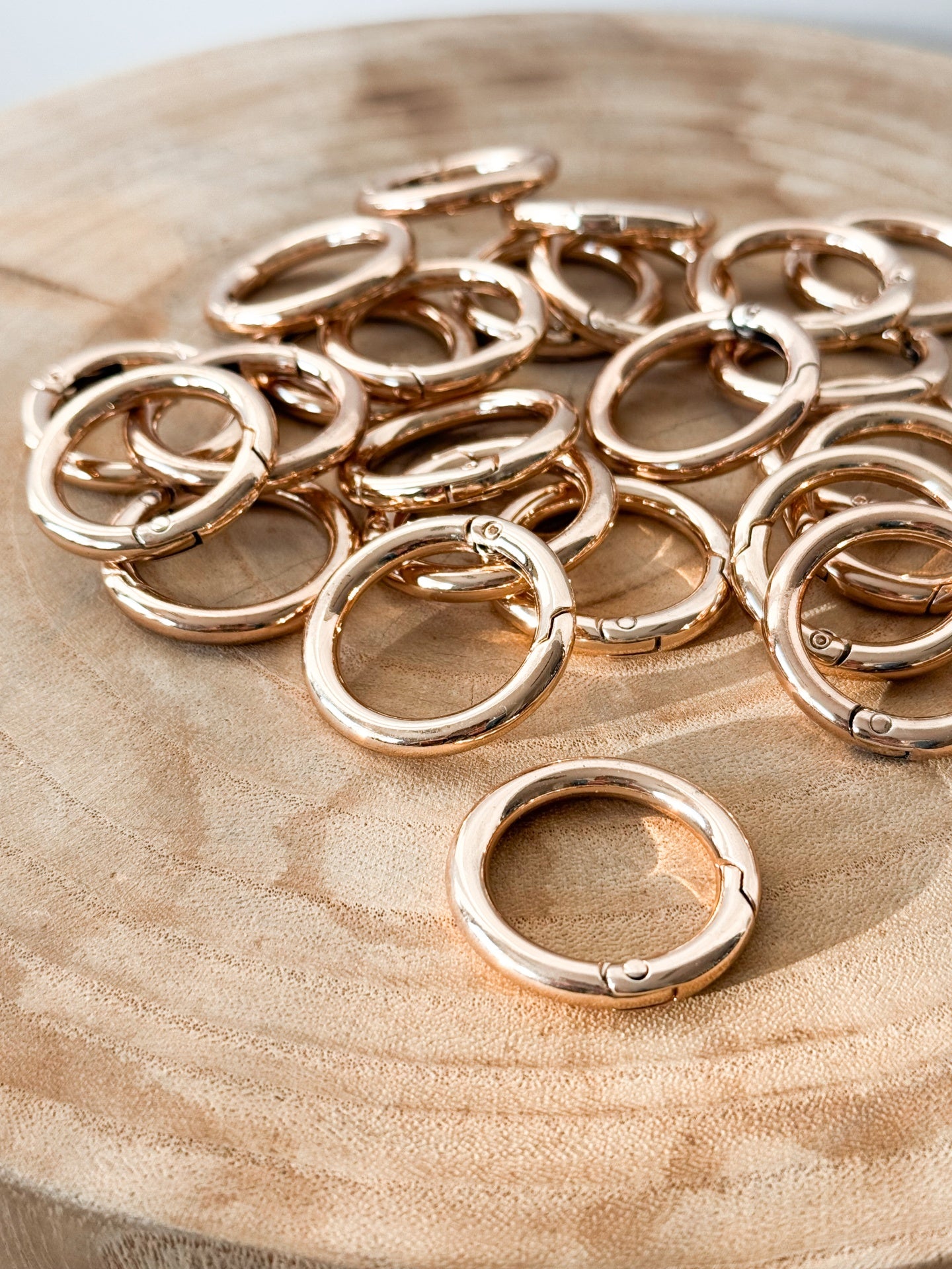 Gold Metal Hoops 3cm