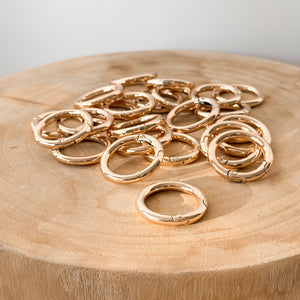 Gold Metal Hoops 3cm
