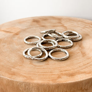 Silver Metal Hoops 3cm