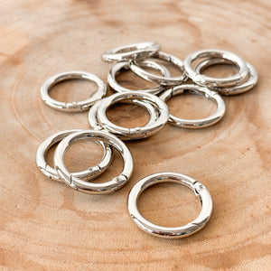 Silver Metal Hoops 3cm
