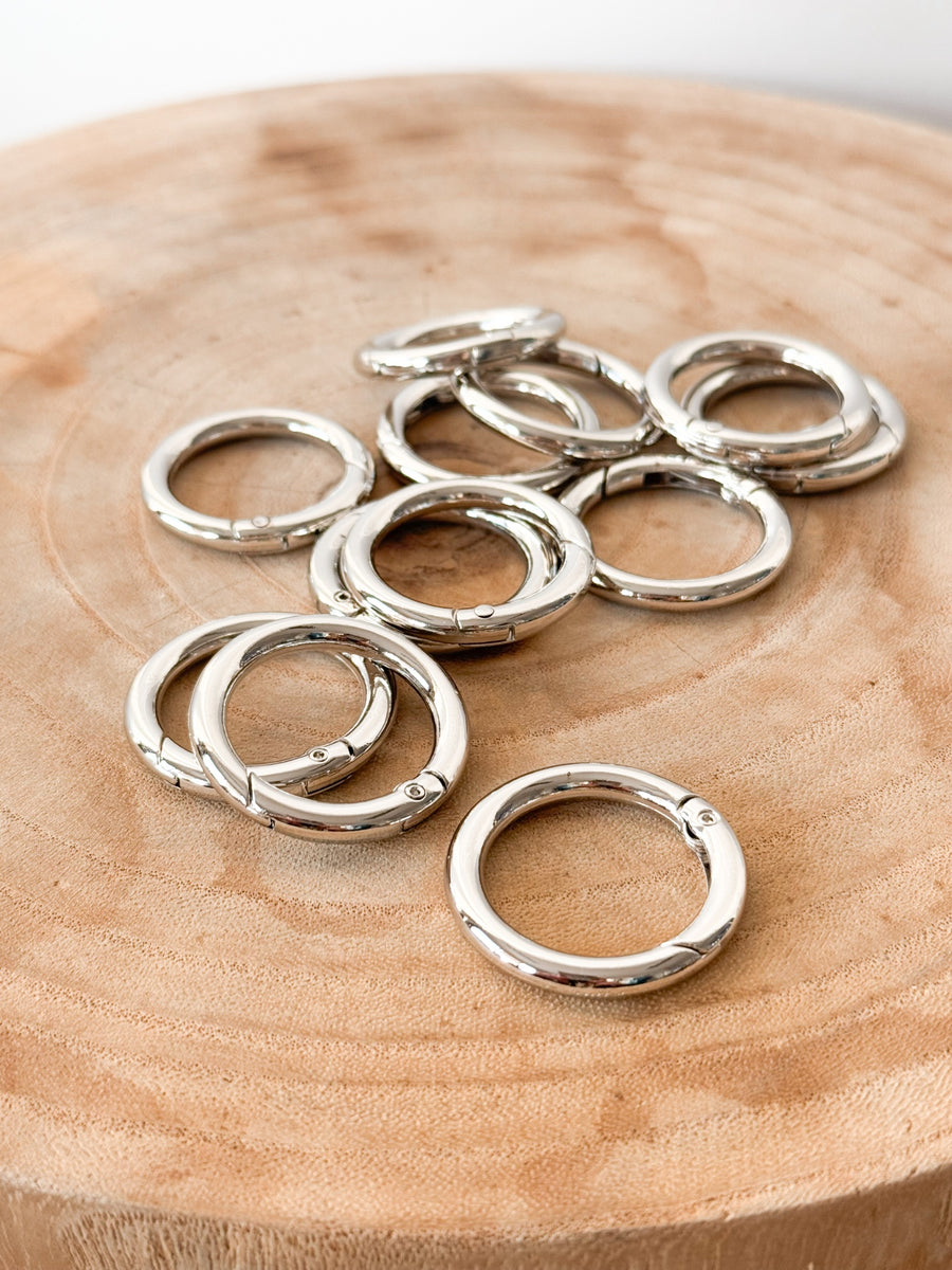 Silver Metal Hoops 3cm
