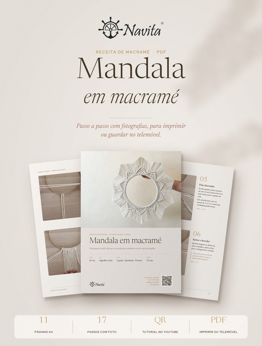 Kit Completo — City Bag de Macramé