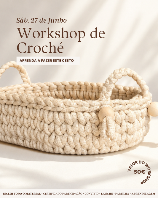 Workshop de Croché | Junho 2026