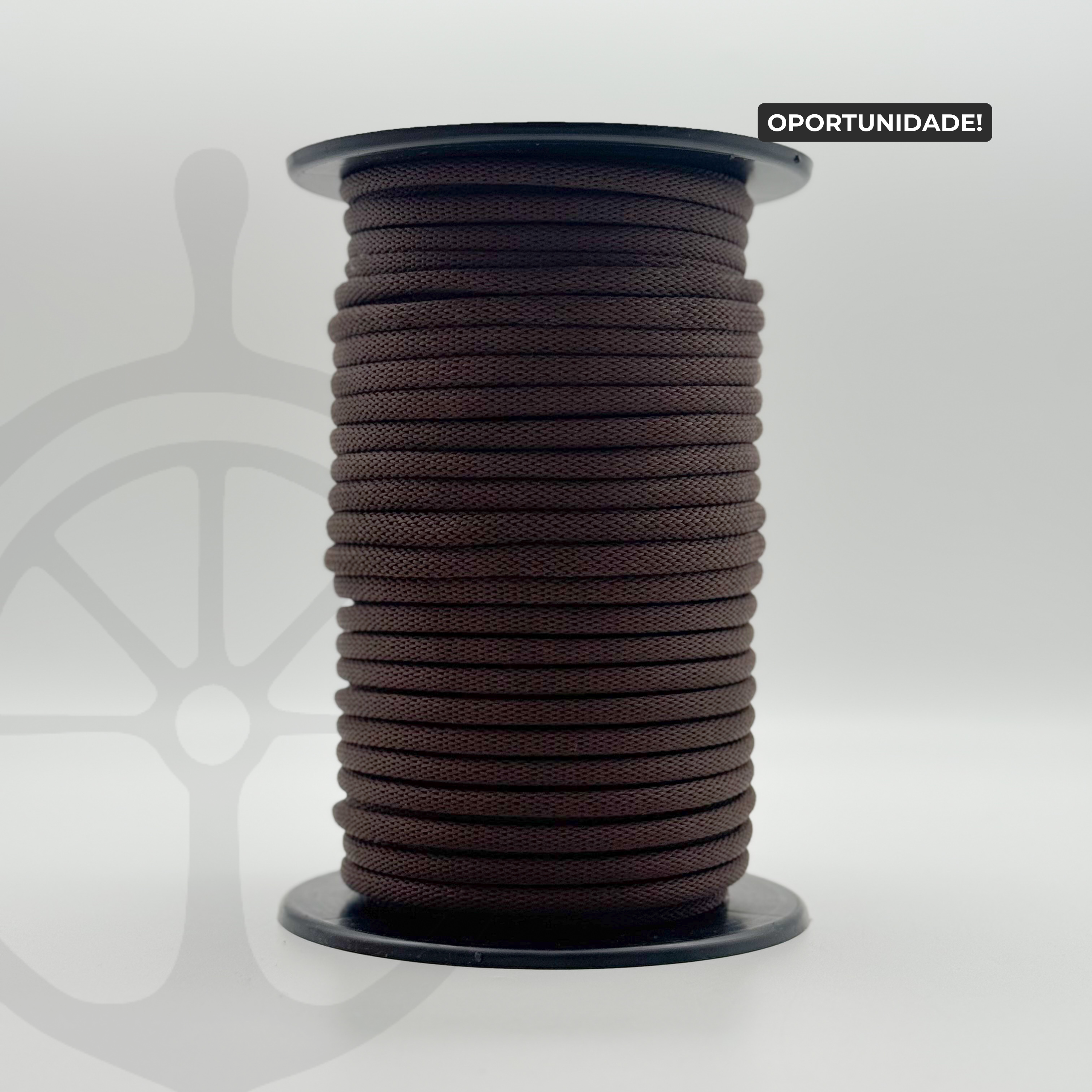 Corda Náutica Tubular Castanho - 8mm