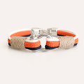  Orange/Navy Blue/White