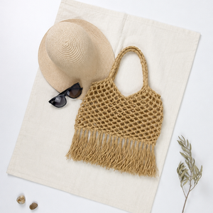 Kit Macramé Rafia Beach Bag