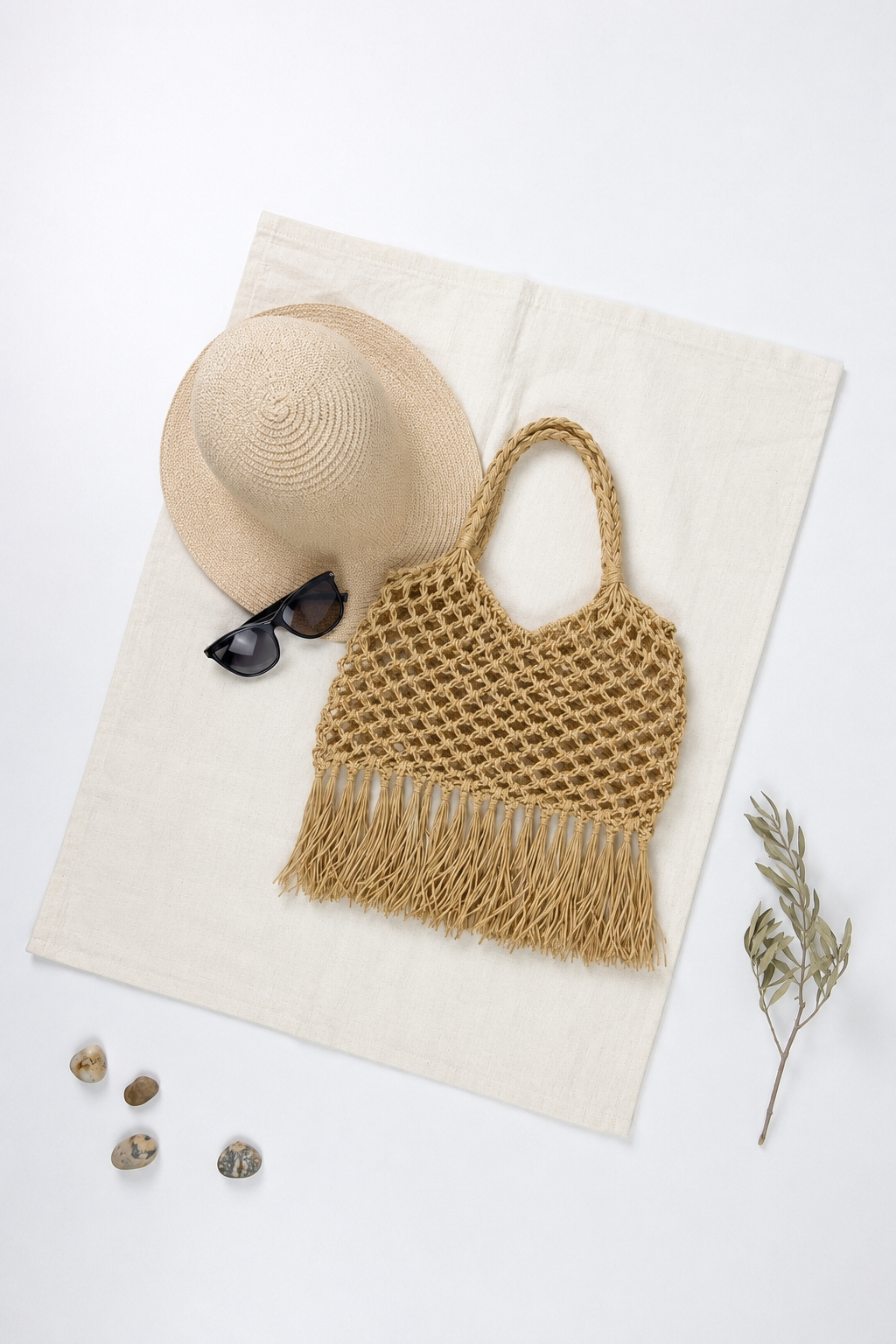 Kit Macramé Rafia Beach Bag