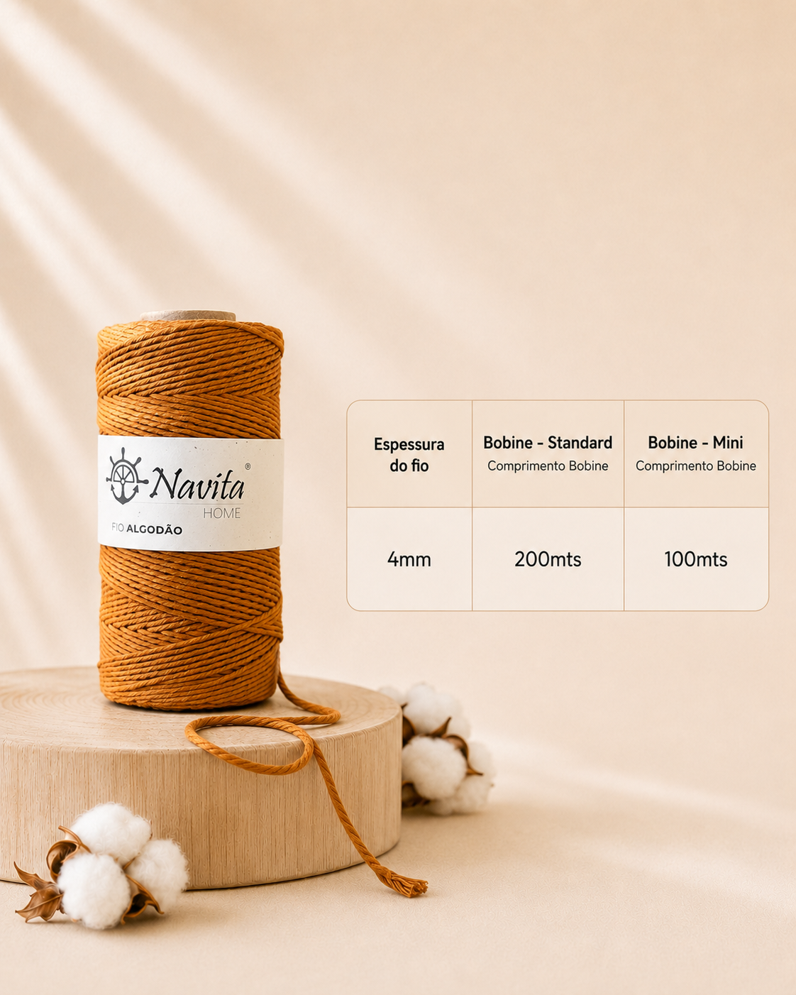 4mm Cotton Wick