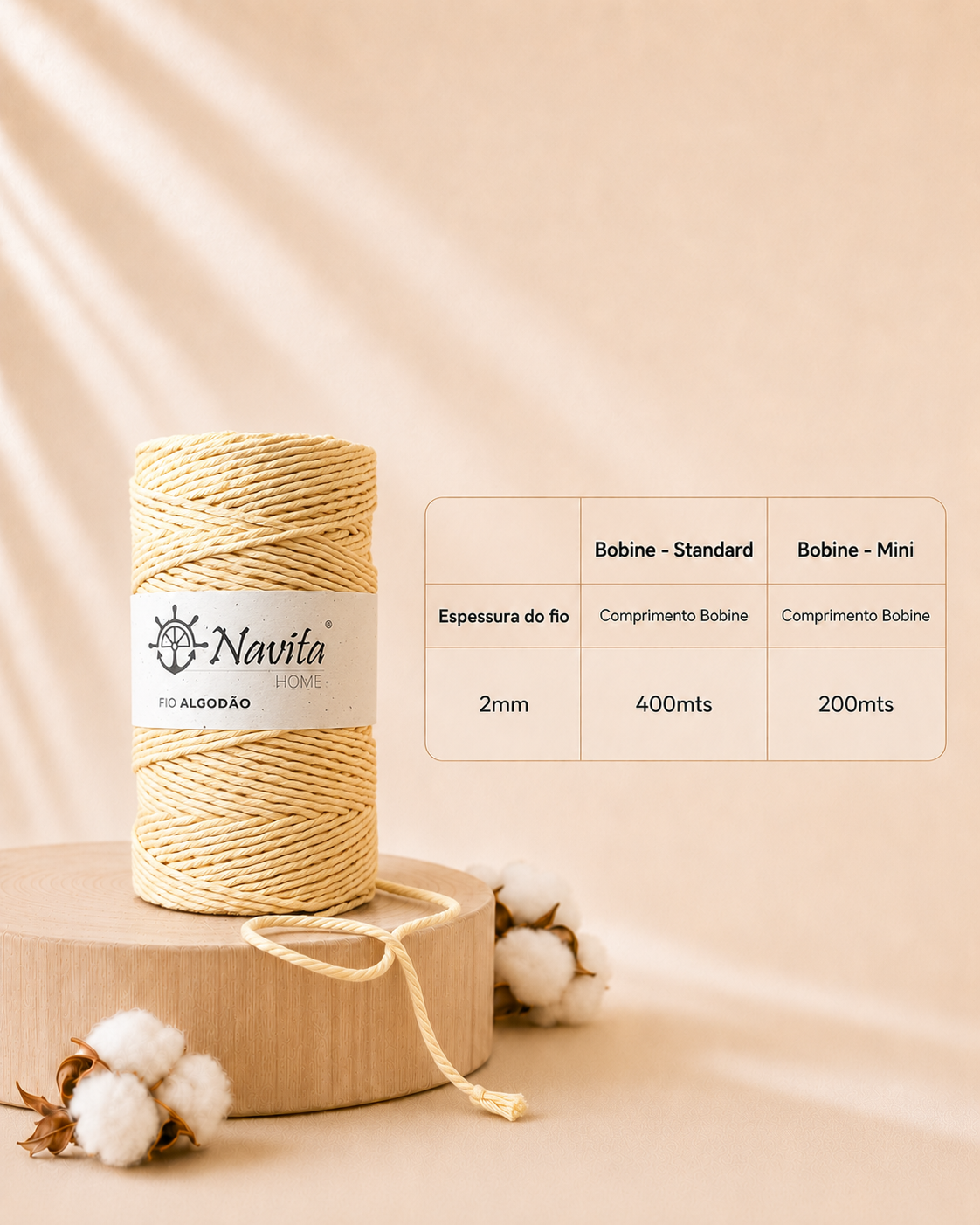 2mm Cotton Wick