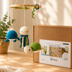 Kit Amigurumi Amigos do Mar - (Iniciante ao Avançado)