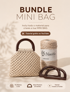 Macramé Mini Bag Bundle - 5mm Nautical Comfort Yarn + Acrylic Handles