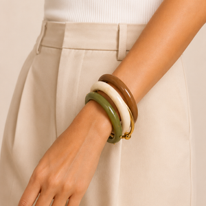 Pulseiras de resina e Aço inox | Olive
