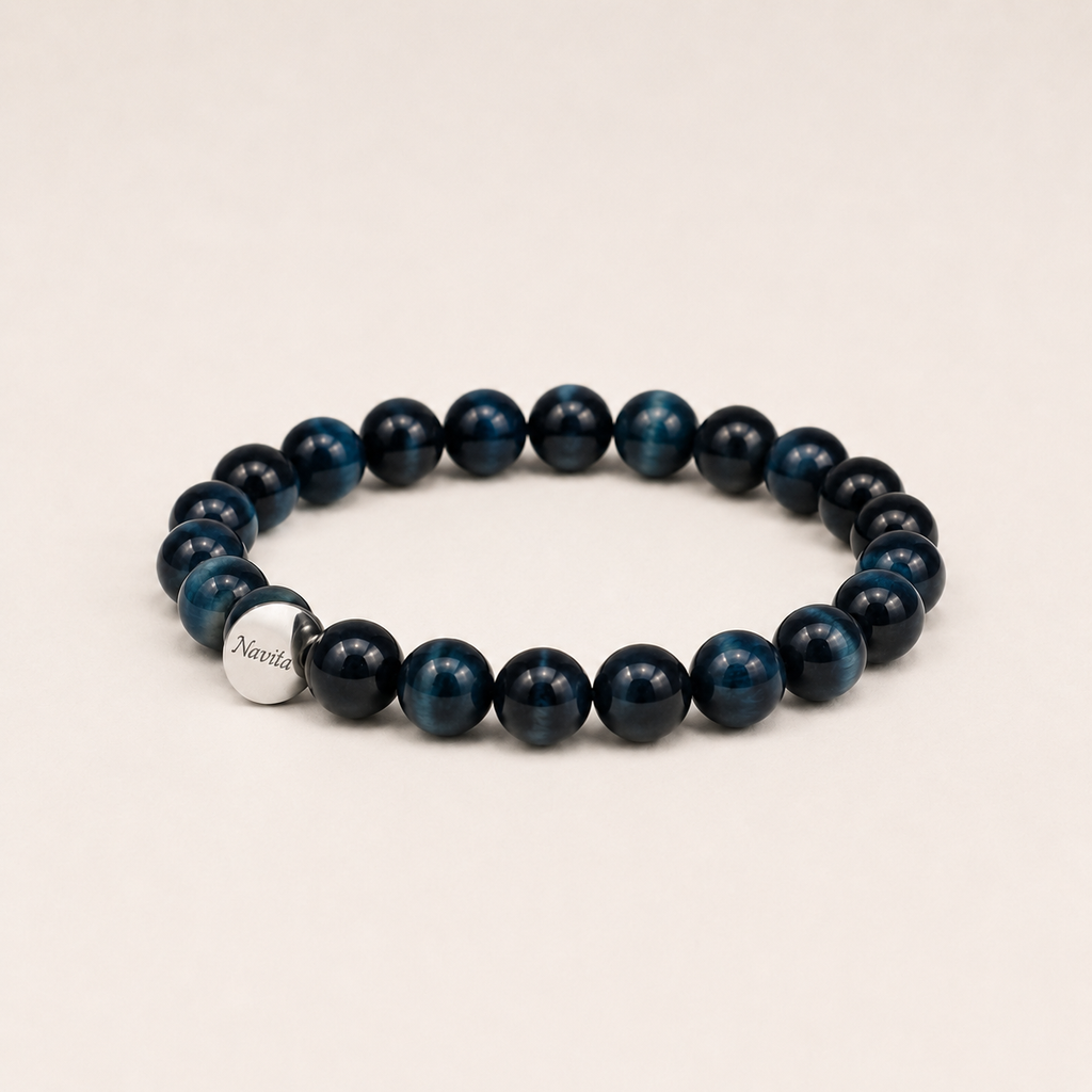 Pulseira Olho-de-tigre Azul