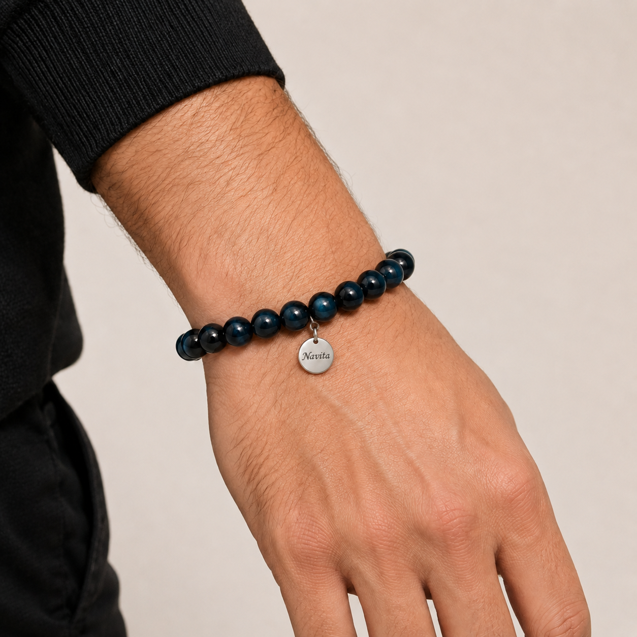 Pulseira Olho-de-tigre Azul