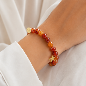 Pulseira Ágata Cornalina