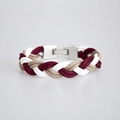  Bordeaux/Beige/White