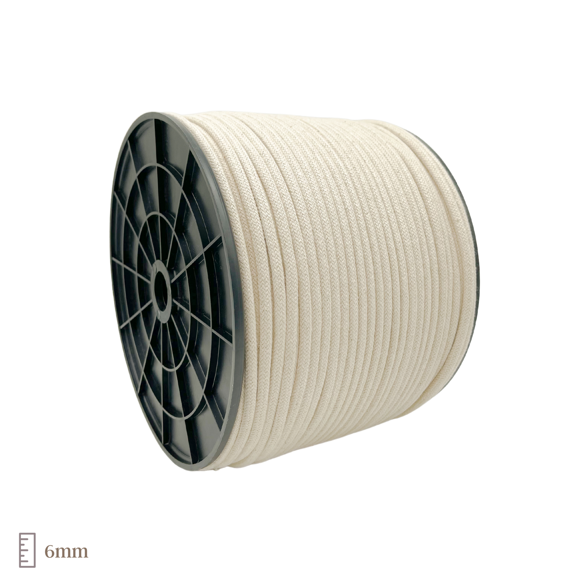 Natural Cotton Braided Rope with Core 