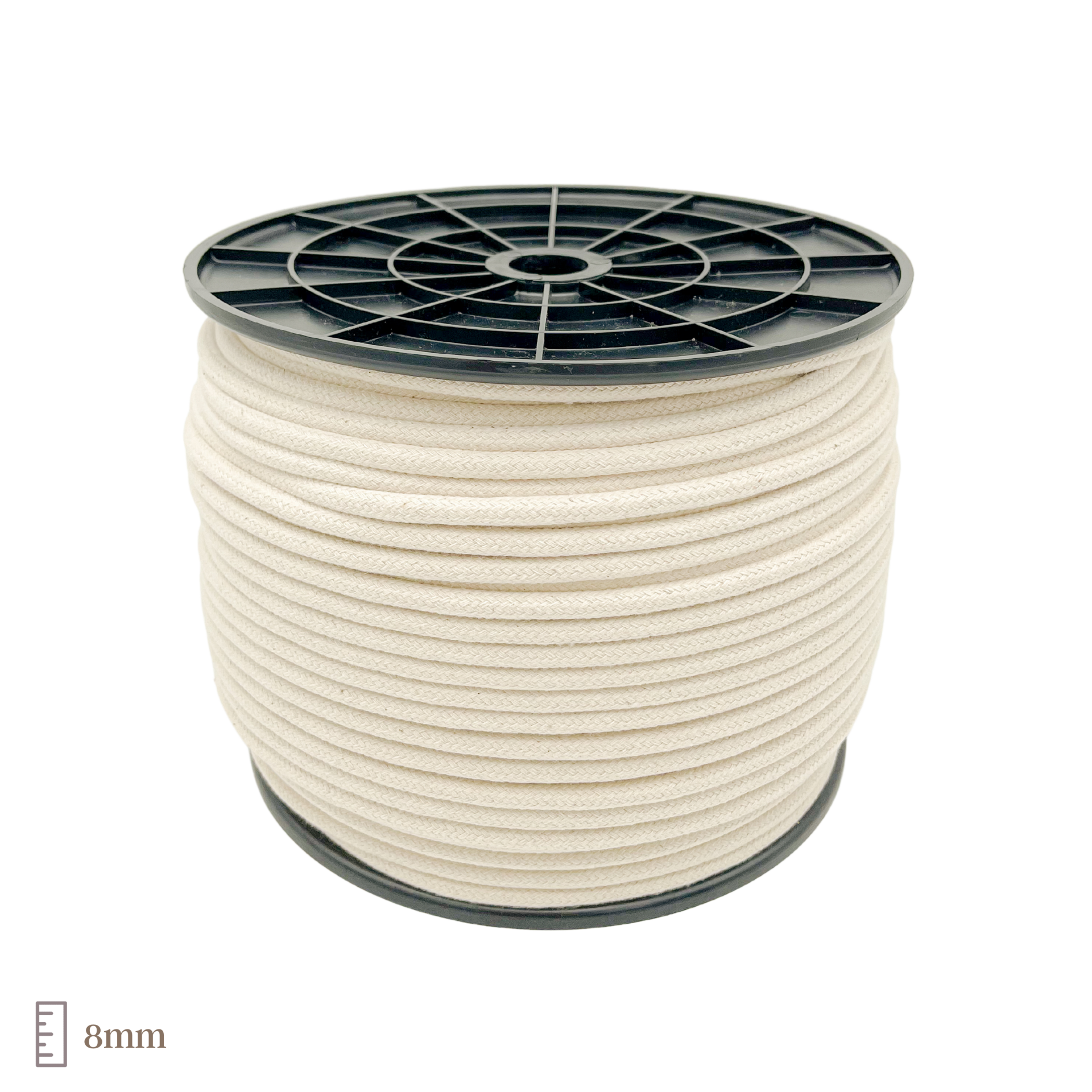 Natural Cotton Braided Rope with Core 