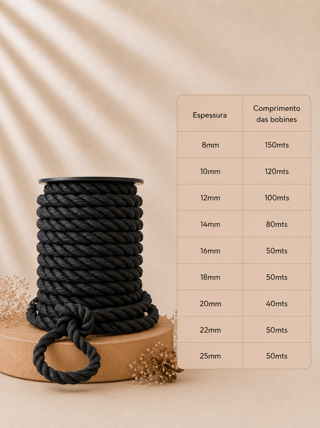 Cuerda de nailon trenzada