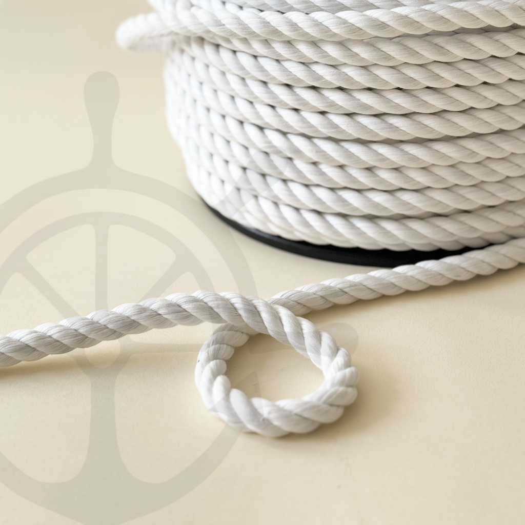 Cuerda Trenzada Algodón Blanco