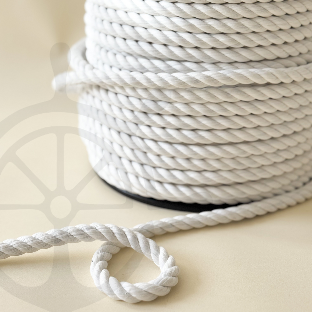 Cuerda Trenzada Algodón Blanco