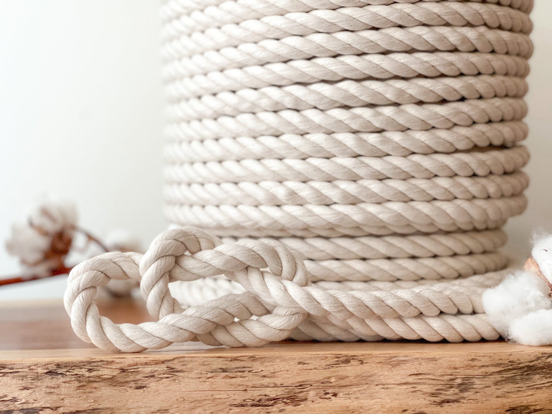 Corda Torcida Algodão Natural