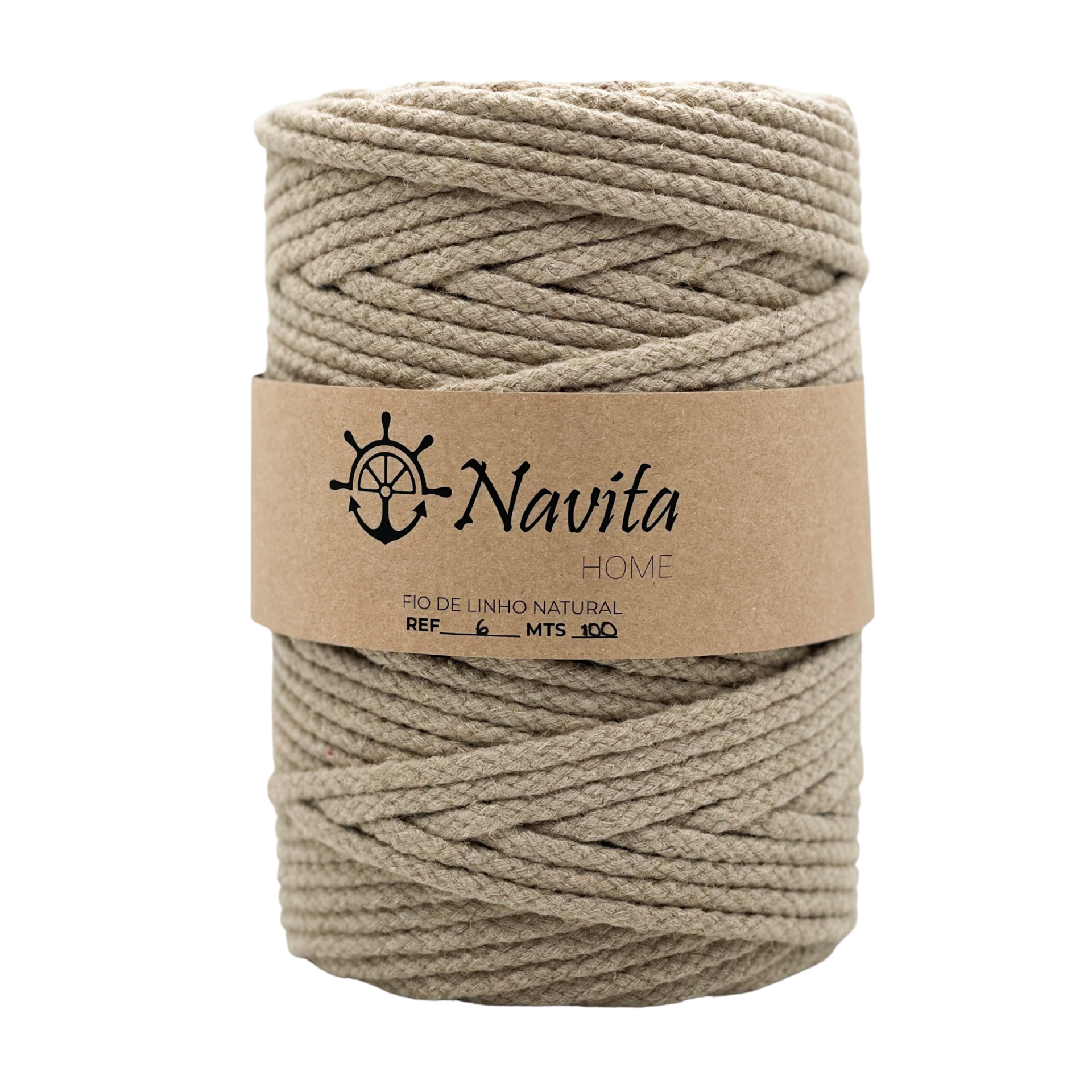 Corda Entrançada 100% Linho