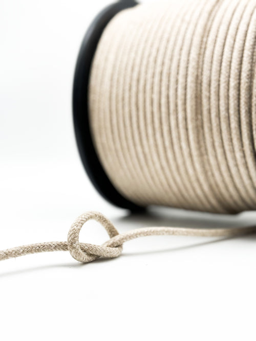Linen/Cotton Core Braided Rope