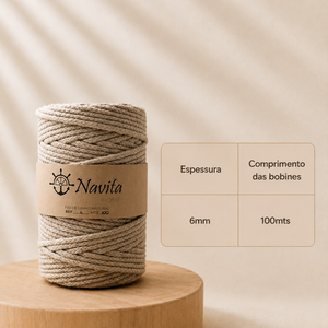100% Linen Braided Rope