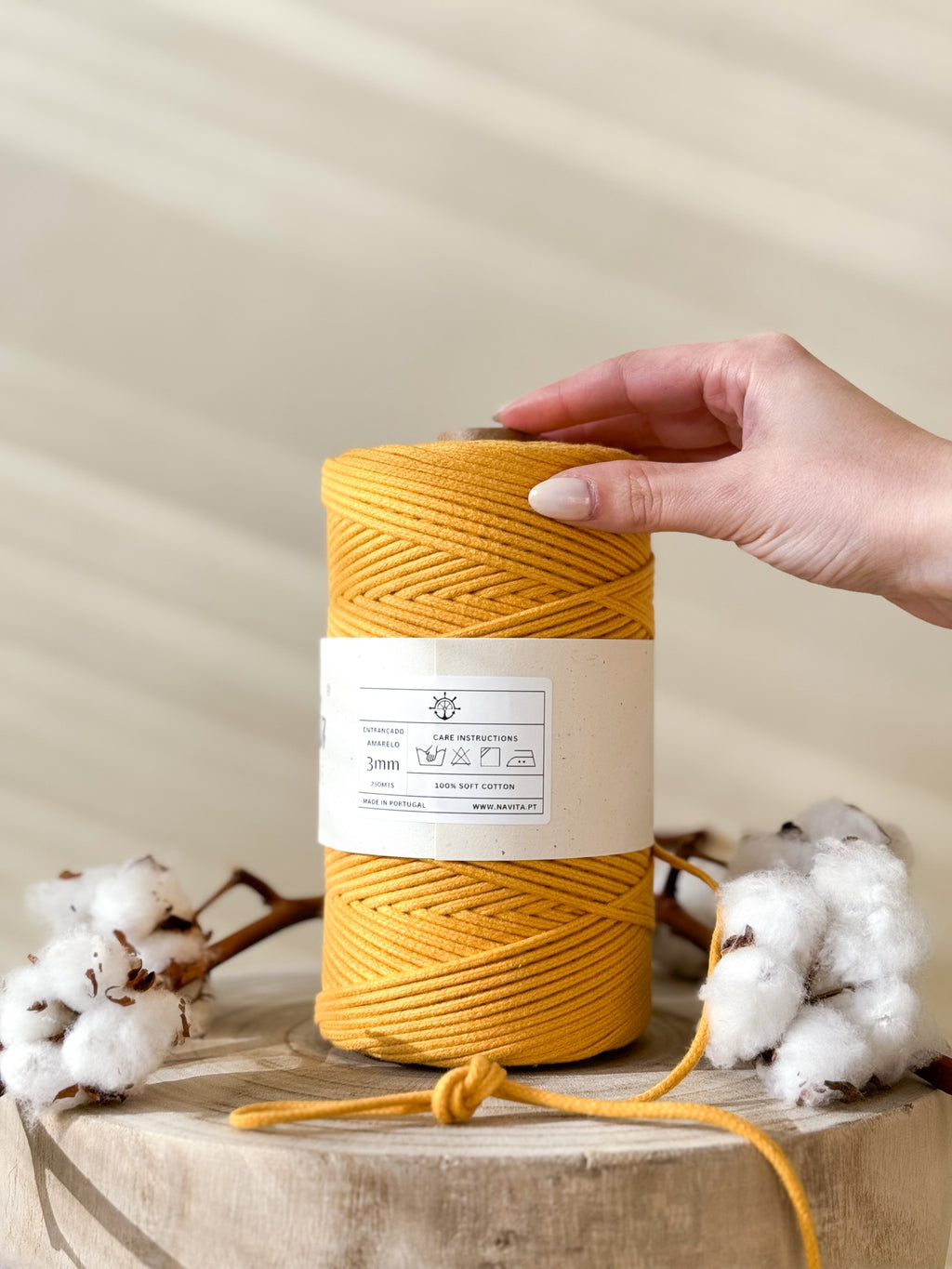 Braided Cotton Cord 4mm