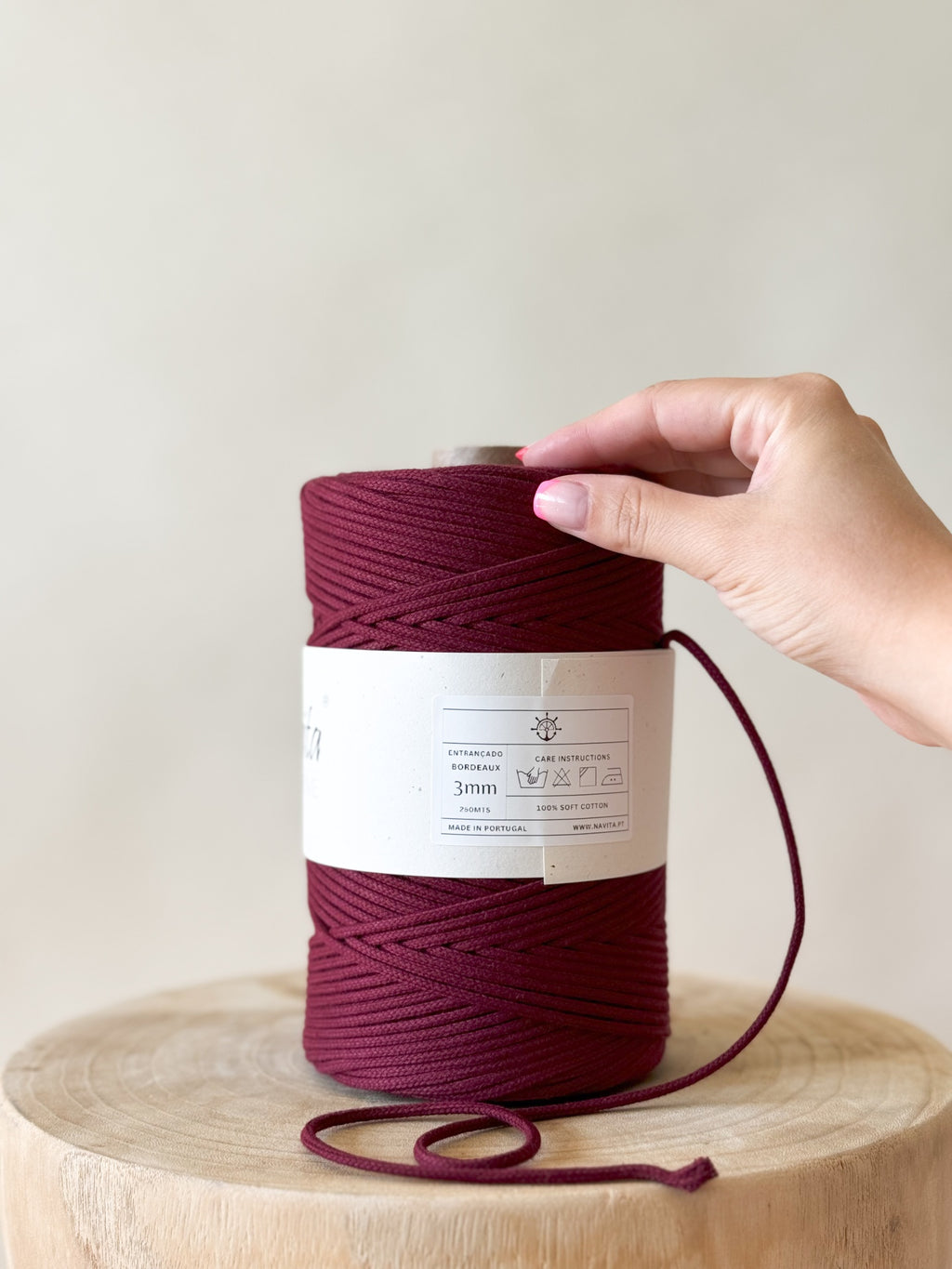 Braided Cotton Cord 4mm