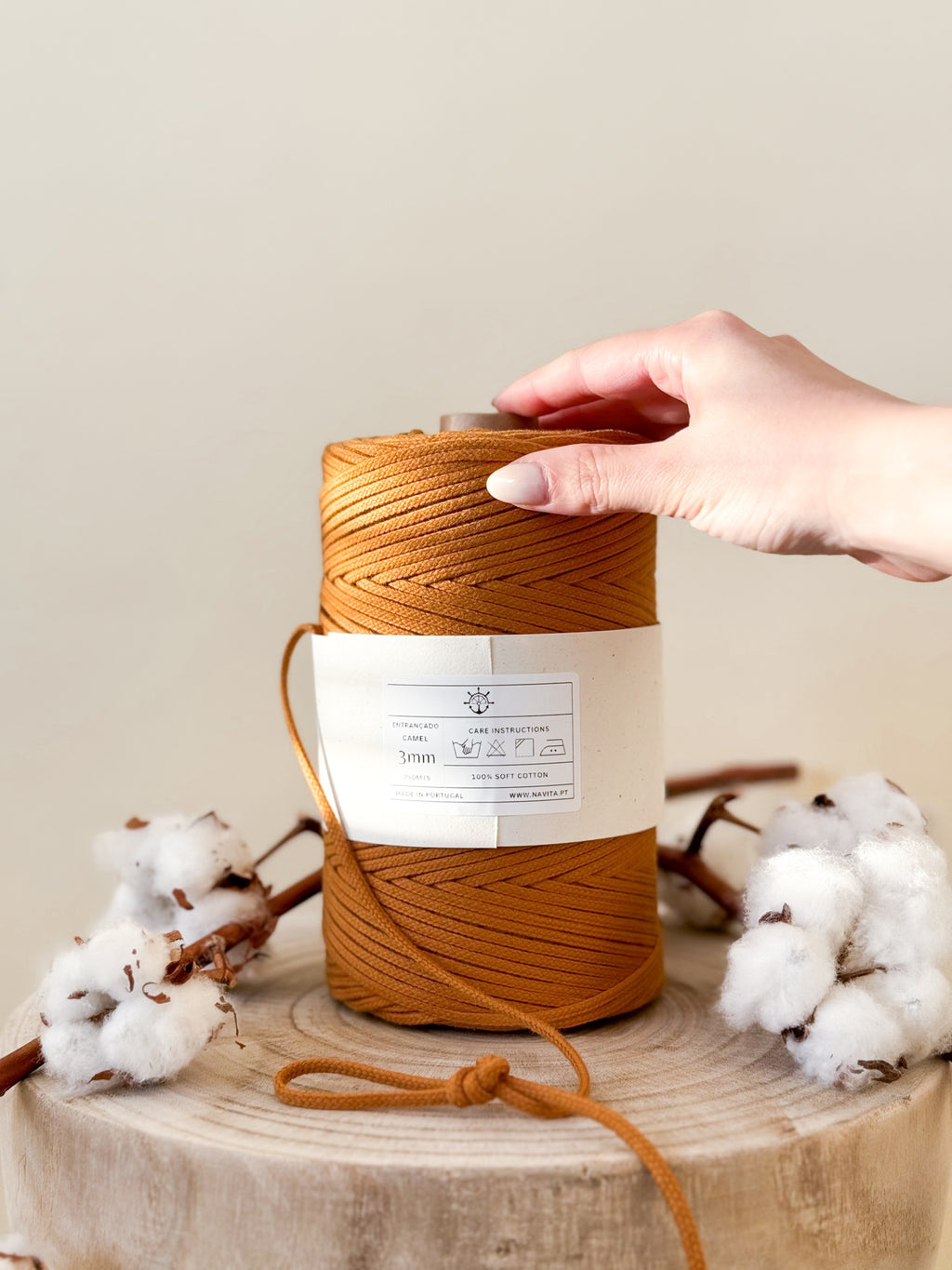 Braided Cotton Cord 4mm