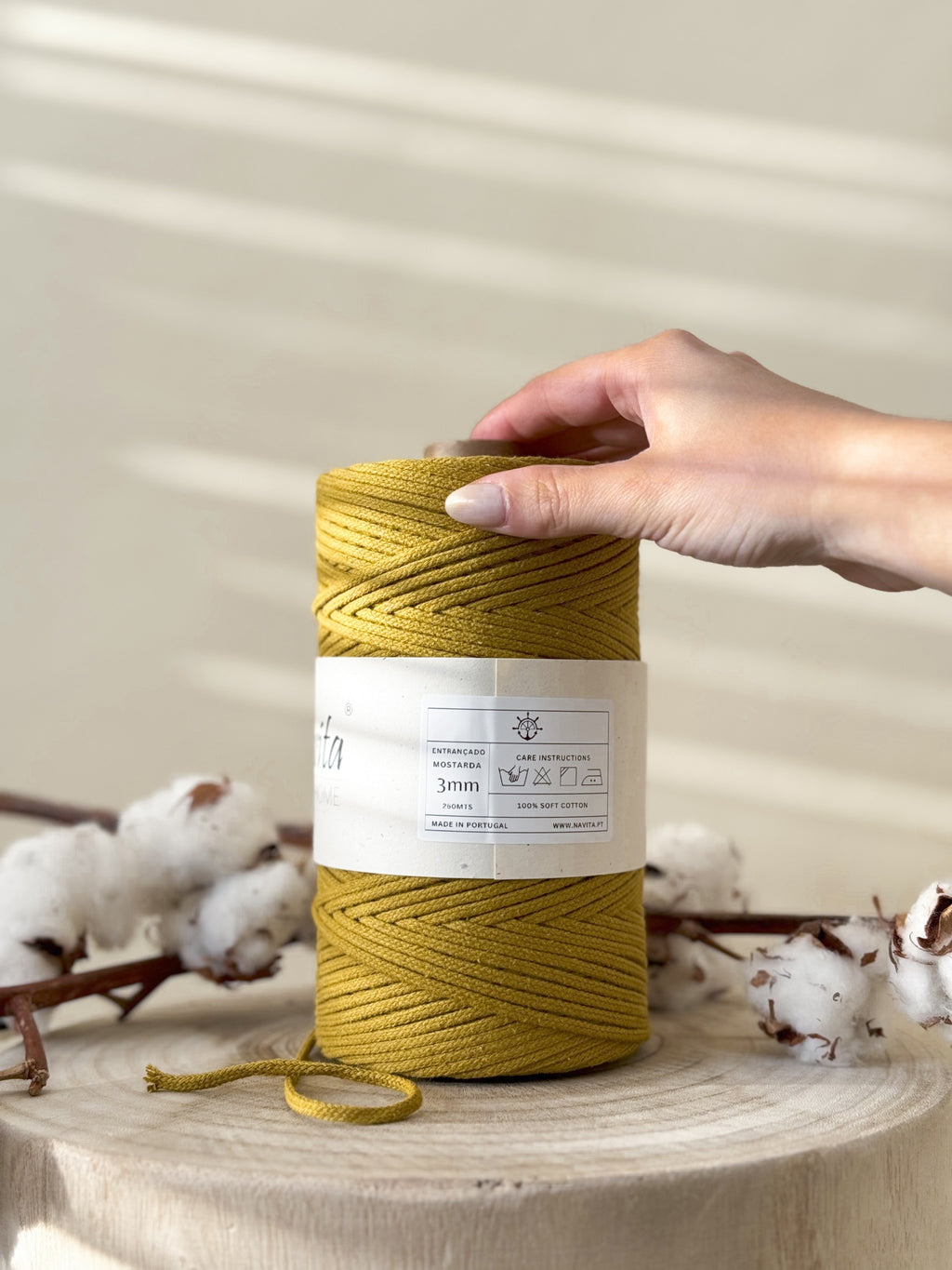 Braided Cotton Cord 4mm
