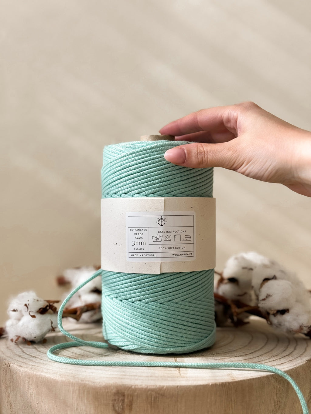 Braided Cotton Cord 4mm