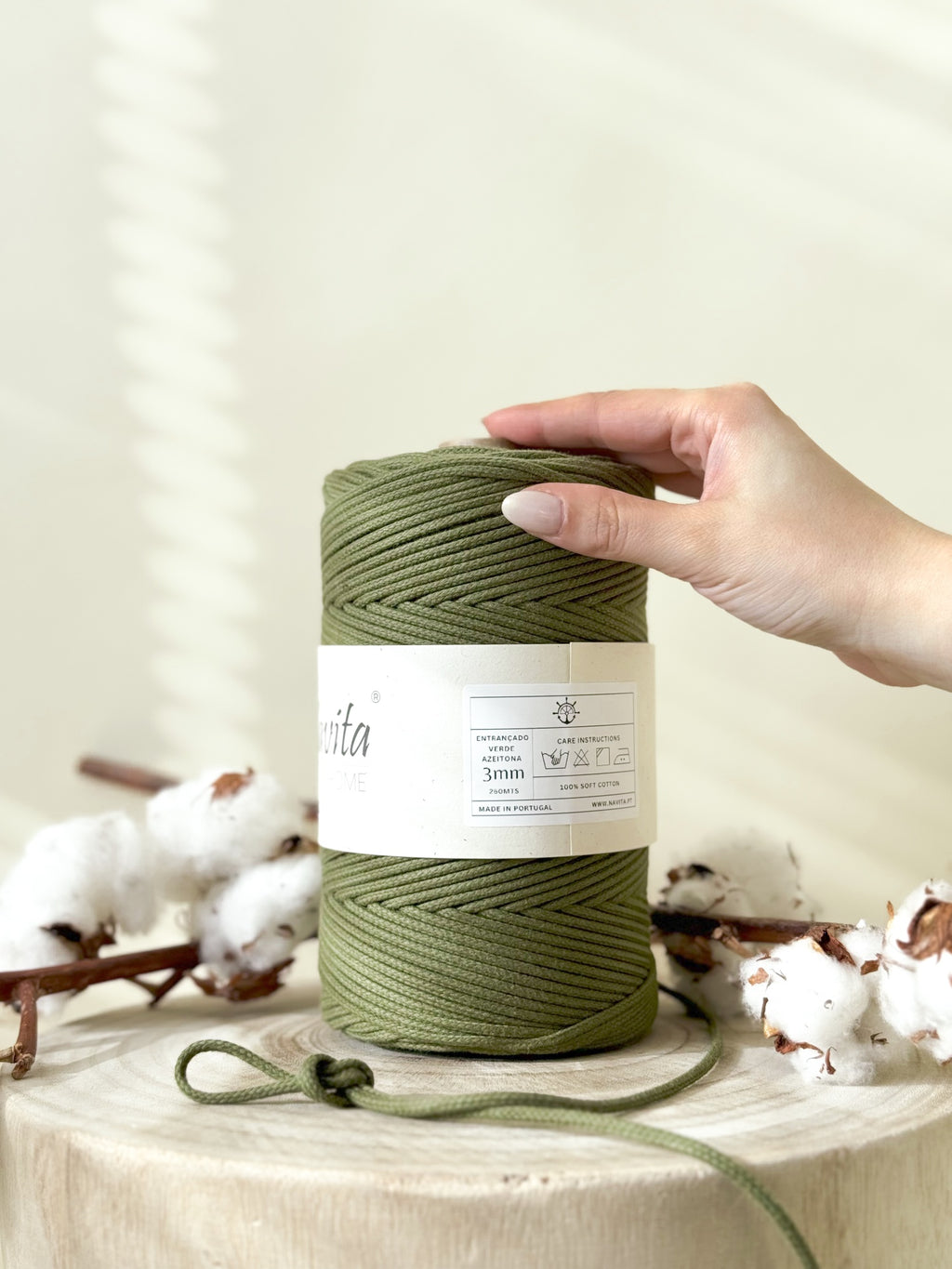 Braided Cotton Cord 4mm