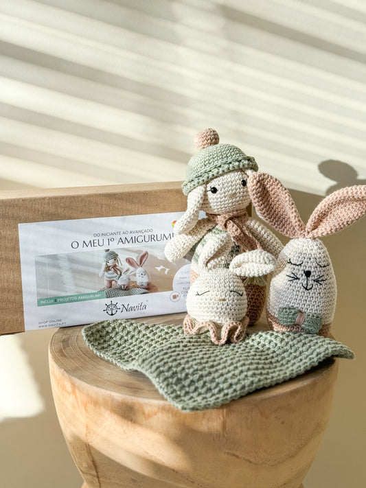 Kit Amigurumi 3 Níveis — Aprende do Zero (Iniciante ao Avançado)
