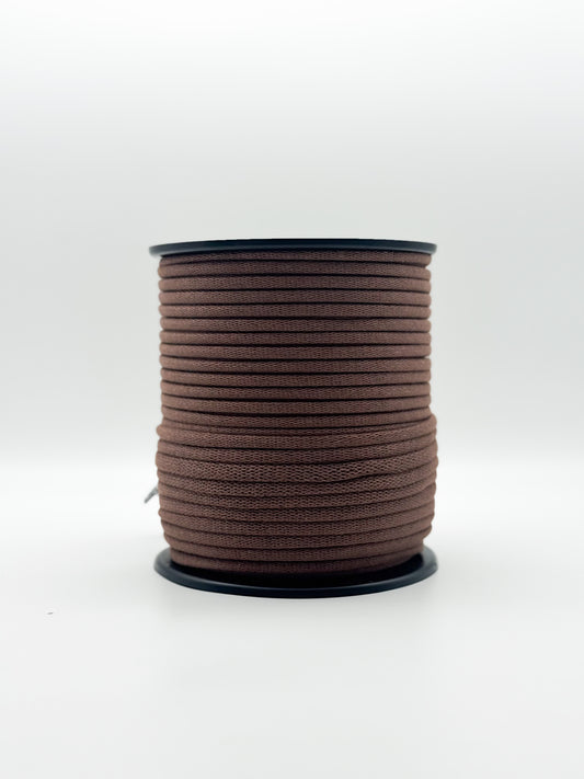 Fio Tricotado 100% Algodão Castanho Moca - 6mm